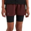 On Running On Active Shorts Dames - Mulberry & Black -On Running Winkel on active shorts women mulberry black 1 1046319