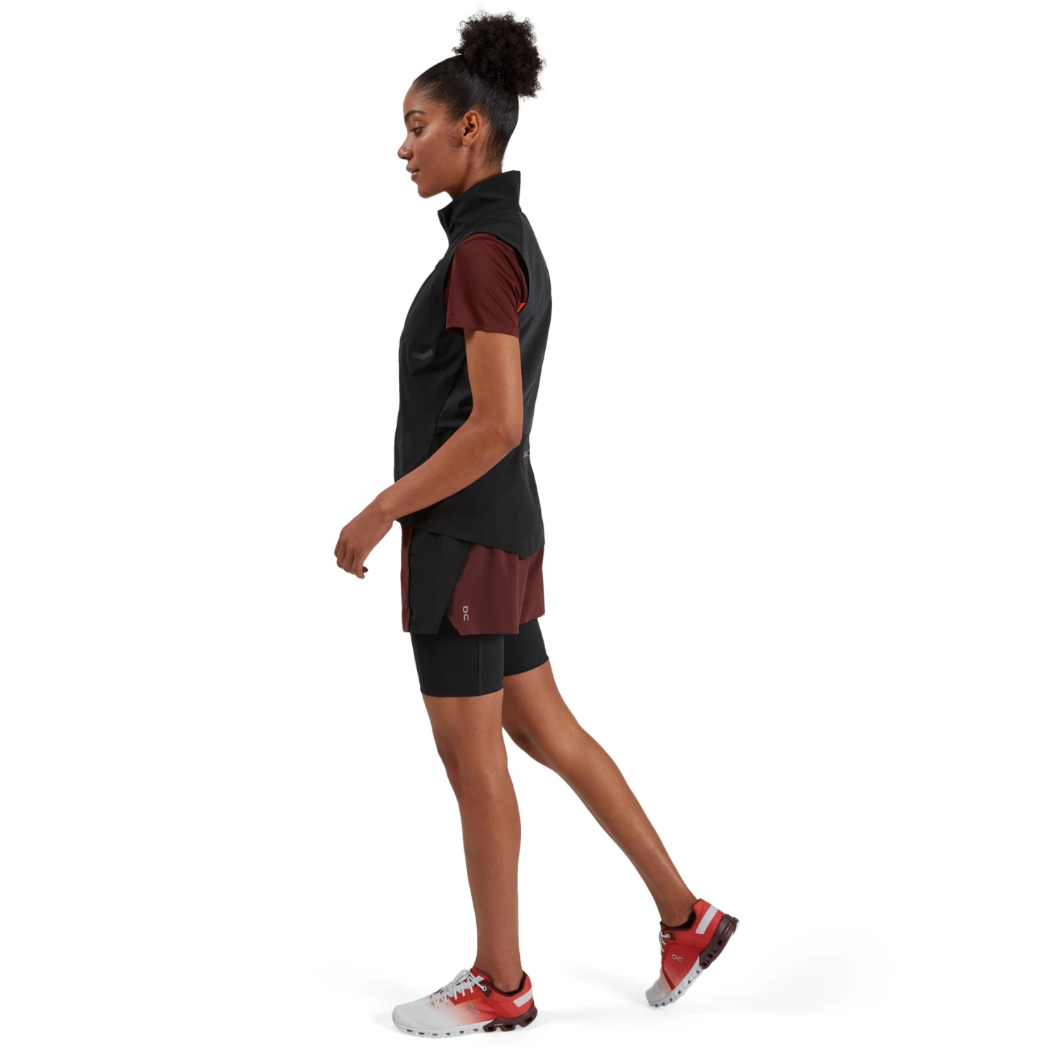 On Running On Active Shorts Dames - Mulberry & Black 4 On Running On Active Shorts Dames - Mulberry & Black - Afbeelding 2