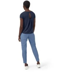 On Running On Active-T Breathe Dames T-Shirt - Navy 10 On Running On Active-T Breathe Dames T-Shirt - Navy -On Running Winkel on active t breathe women running shirt navy 4 948866