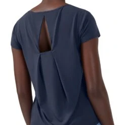 On Running On Active-T Breathe Dames T-Shirt - Navy 12 On Running On Active-T Breathe Dames T-Shirt - Navy -On Running Winkel on active t breathe women running shirt navy 5 948867