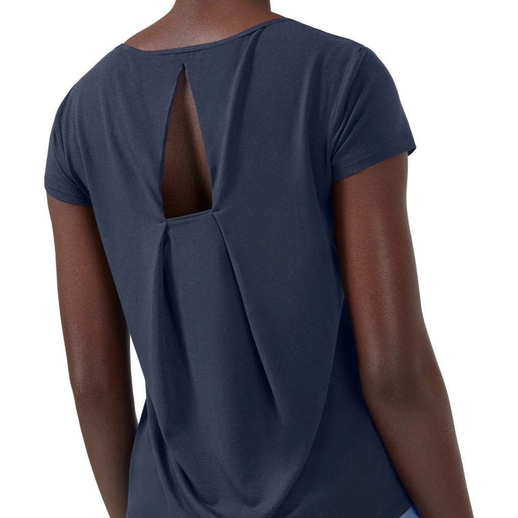 On Running On Active-T Breathe Dames T-Shirt - Navy 7 On Running On Active-T Breathe Dames T-Shirt - Navy - Afbeelding 5