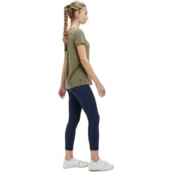 On Running On Active-T Breathe Dames T-Shirt - Olive -On Running Winkel on active t breathe women running shirt olive 3 1149791