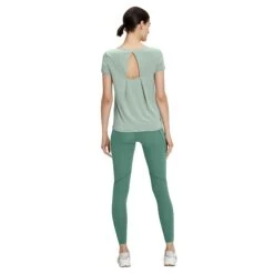 On Running On Active-T Breathe Dames T-Shirt - Moss -On Running Winkel on active t breathe women t shirt moss 3 1425253