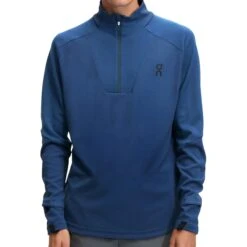 On Running On Climate Heren Shirt Met Lange Mouwen - Denim