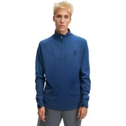 On Running On Climate Heren Shirt Met Lange Mouwen - Denim -On Running Winkel on climate shirt denim 2 1149936