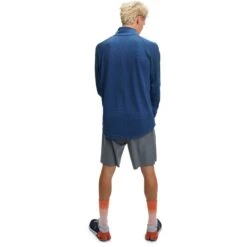 On Running On Climate Heren Shirt Met Lange Mouwen - Denim -On Running Winkel on climate shirt denim 4 1149938