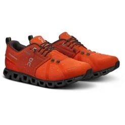 On Running On Cloud 5 Waterproof Heren Schoenen - Flame & Eclipse
