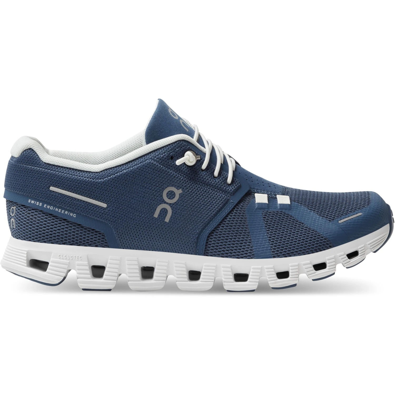 On Running On Cloud 5 Damesschoenen - Denim & White 3 On Running On Cloud 5 Damesschoenen - Denim & White