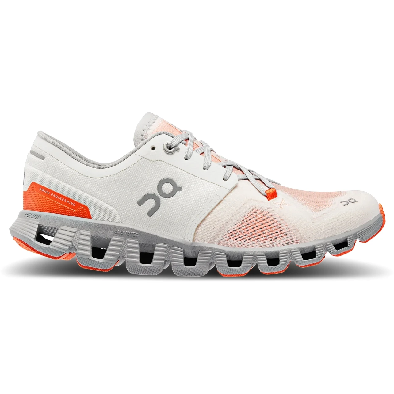 On Running On Cloud X 3 Damen Hardloopschoenen - Ivory & Alloy 4 On Running On Cloud X 3 Damen Hardloopschoenen - Ivory & Alloy - Afbeelding 2