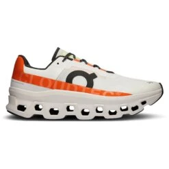 On Running On Cloudmonster Hardloopschoenen - Undyed-White & Flame -On Running Winkel on cloudmonster men running shoe undyyed white flame 2 1531542