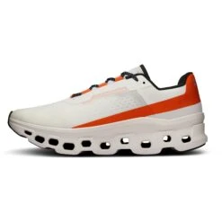 On Running On Cloudmonster Hardloopschoenen - Undyed-White & Flame -On Running Winkel on cloudmonster men running shoe undyyed white flame 5 1531546