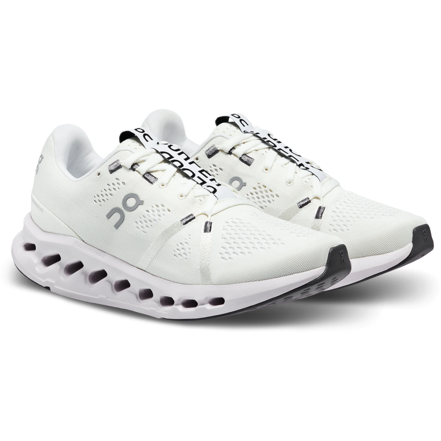 On Running On Cloudsurfer Dames Hardloopschoenen - White & Frost 3 On Running On Cloudsurfer Dames Hardloopschoenen - White & Frost