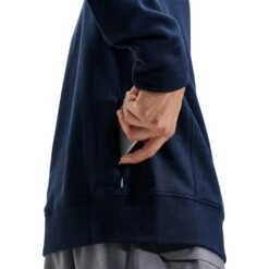 On Running On Crew Neck Sweatshirt - Navy -On Running Winkel on crew neck sweatshirt navy 8 1149994