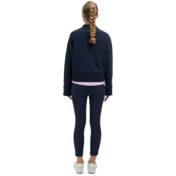 On Running On Crew Neck Dames Sweatshirt - Navy -On Running Winkel on crew neck women sweatshirt navy 4 1150392