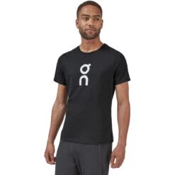 On Running On Graphic-T Heren T-Shirt - Zwart