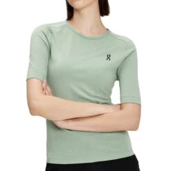 On Running On Merino-T Dames T-Shirt - Moss -On Running Winkel on merino t women moss 6 1426502