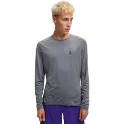 On Running On Performance Long-T Heren Shirt Met Lange Mouwen - Rock -On Running Winkel on performance long t running shirt rock 2 1153369