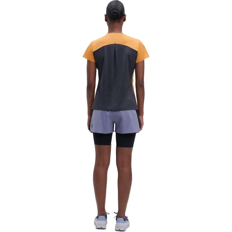 On Running On Performance-T Dames Hardloopshirt - Mango & Black 5 On Running On Performance-T Dames Hardloopshirt - Mango & Black - Afbeelding 3