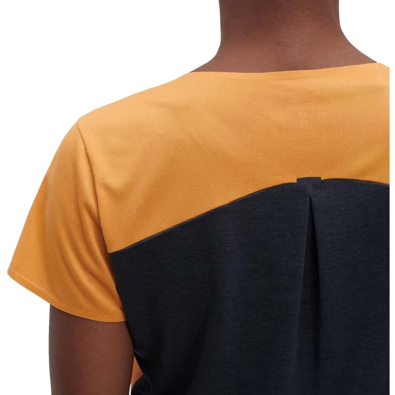 On Running On Performance-T Dames Hardloopshirt - Mango & Black 8 On Running On Performance-T Dames Hardloopshirt - Mango & Black - Afbeelding 6