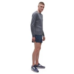 On Running On 5 Inch Lightweight Shorts Heren Hardloopshort - Denim & Black -On Running Winkel on running 5 inch lightweight shorts denim black 3 1278386