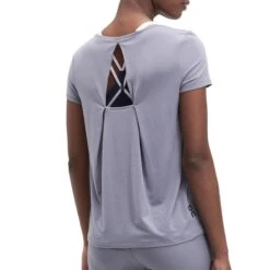On Running On Active-T Breathe Dames T-Shirt - Granite -On Running Winkel on running active t breathe women running shirt granite 5 1279343 1297977
