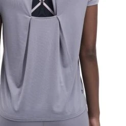 On Running On Active-T Breathe Dames T-Shirt - Granite -On Running Winkel on running active t breathe women running shirt granite 8 1279348 1297975