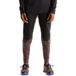 On Running Pants Hardloopbroek - Grape & Zwart