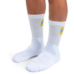 On Running On Tennis Sock - White & Mustard -On Running Winkel on running tennis sock white mustard 3 1263241