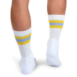 On Running On Tennis Sock - White & Mustard -On Running Winkel on running tennis sock white mustard 4 1263242