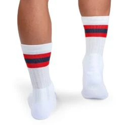 On Running On Tennis Sock - White & Red -On Running Winkel on running tennis sock white red 4 1263261