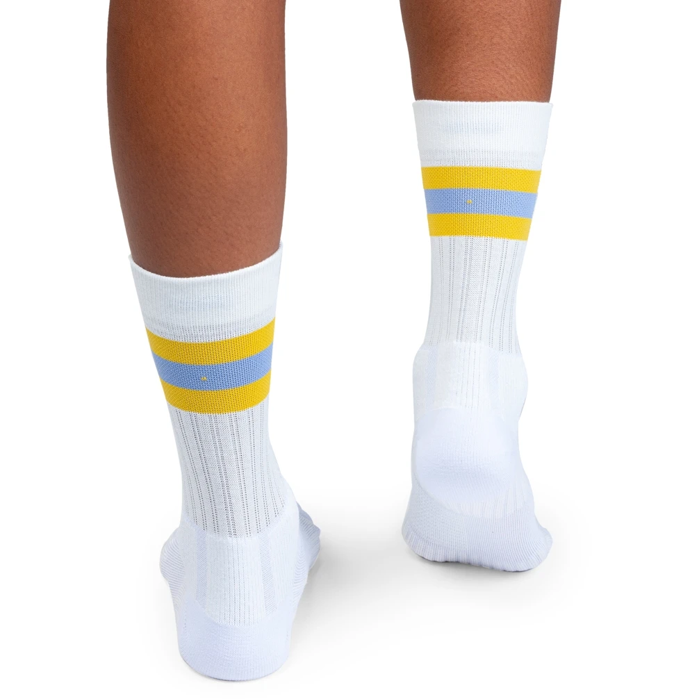 On Running On Tennis Sock Women - White & Mustard 5 On Running On Tennis Sock Women - White & Mustard - Afbeelding 3