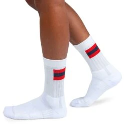 On Running On Tennis Sock Women - White & Red -On Running Winkel on running tennis sock women white red 1 1263284