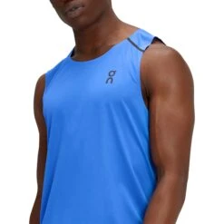 On Running On Tank-T Hardloopshirt - Cobalt & Black -On Running Winkel on tank t running shirt cobalt black 4 1427771