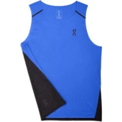 On Running On Tank-T Hardloopshirt - Cobalt & Black -On Running Winkel on tank t running shirt cobalt black 7 1427774
