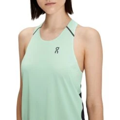 On Running On Tank-T Dames Hardloopshirt - Creek & Black -On Running Winkel on tank t women running shirt creek black 6 1427926