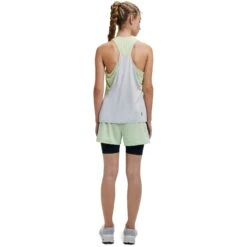 On Running On Tank-T Dames Hardloopshirt - Meadow & Glacier -On Running Winkel on tank t women running shirt meadow glacier 4 1153740