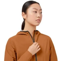 On Running On Waterproof Anorak Dames - Pecan -On Running Winkel on waterproof anorak women pecan 5 974608