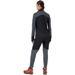 On Running On Waterproof Pants Women - Black & Dark -On Running Winkel on waterproof pants women black dark 4 949193