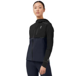On Running On Weather Dames Hardloopjack - Black & Navy