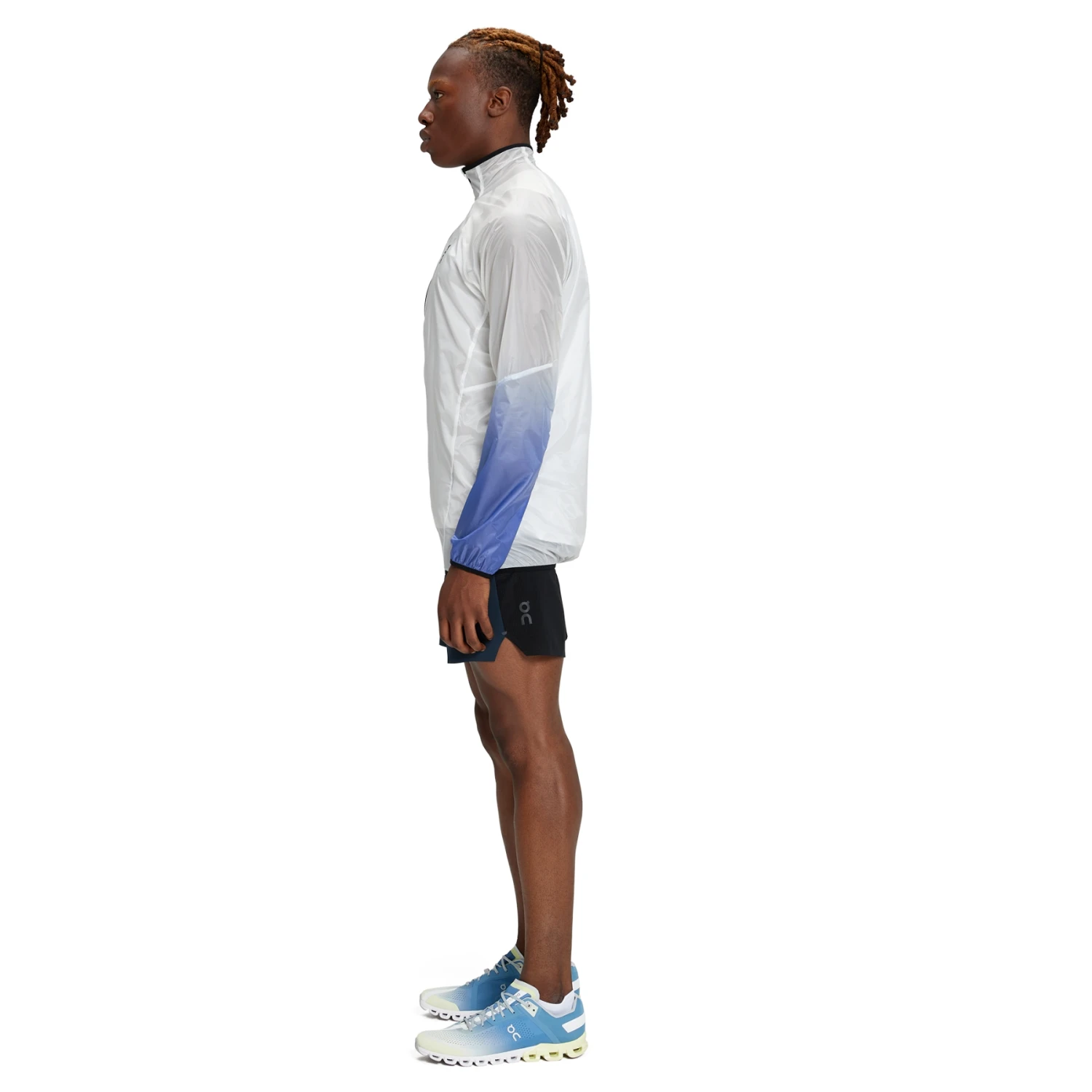 On Running On Zero Jacket Hardloopjack - Undyed-White & Cobalt 4 On Running On Zero Jacket Hardloopjack - Undyed-White & Cobalt - Afbeelding 2