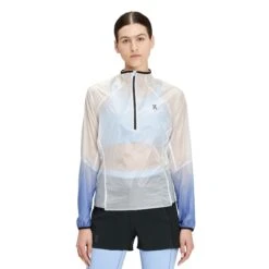 On Running On Zero Jacket Dames Hardloopjack - Undyed-White & Cobalt